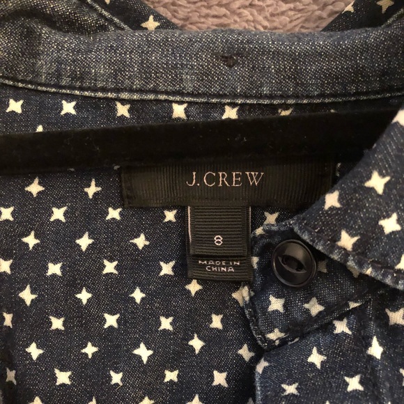 J. Crew Chambray shirt in Star Dot - Picture 2 of 7